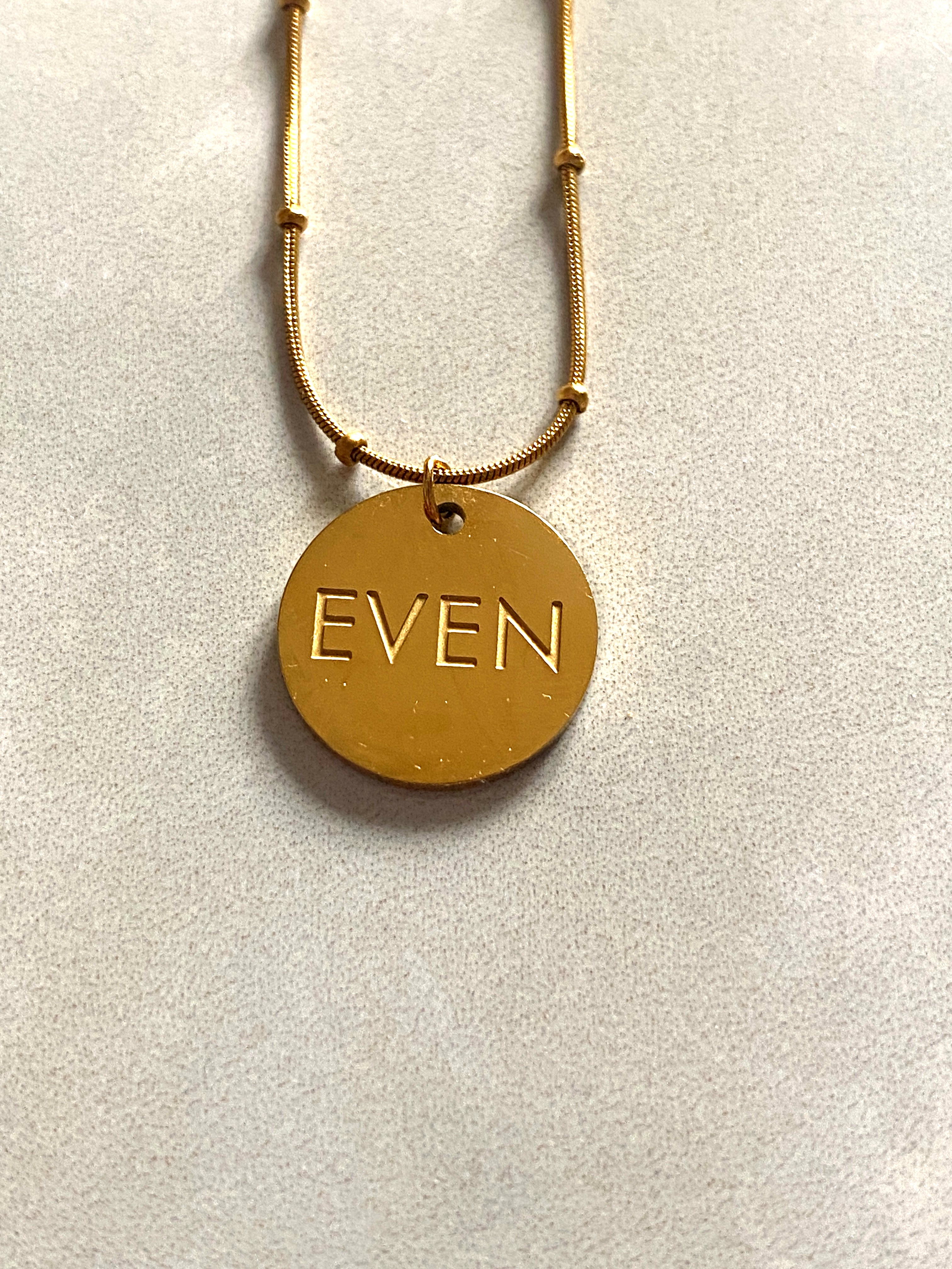 EVEN Disc Necklace