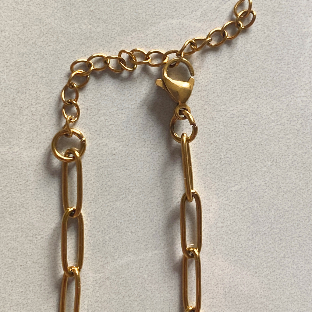 I Roman Numeral Disc Necklace