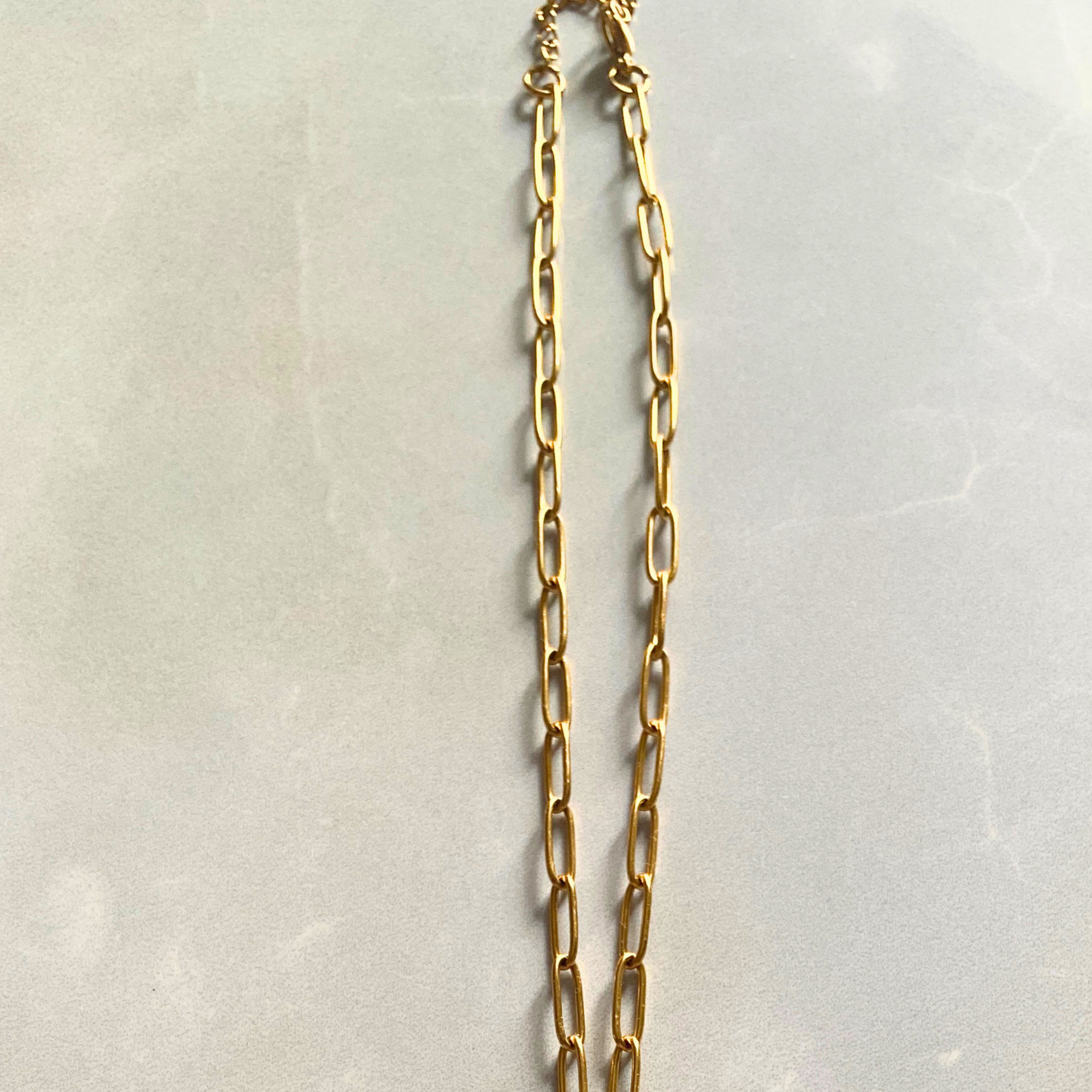 I Roman Numeral Disc Necklace